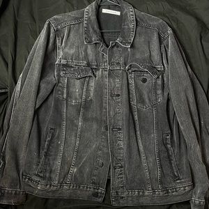 Black men jean jacket